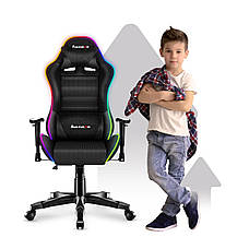 Крісло геймерське комп'ютерне Підліткове HUZARO RANGER 6.0 RGB З підсвічуванням Mesh Оббивка тканина, фото 6