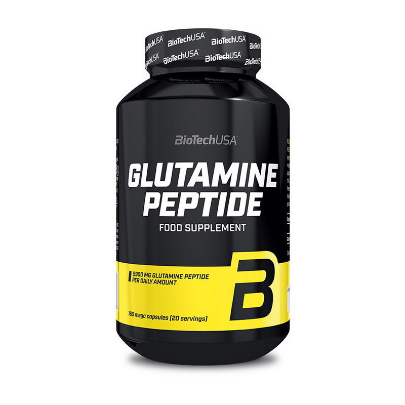 Глютамін Glutamine Peptide BioTech 180 капсул, фото 1