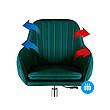 Крісло офісне комп'ютерне MARK ADLER FUTURE 5.2 Green, фото 10