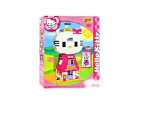 Эксклюзивный Конструктор для девочек Unico 8674-00 «Hello Kitty» Дом-кошка 198 деталей