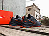 Чоловічі шкіряні кросівки Nike Zoom Winflo 8 Black Orange чорні з жовтогарячим водонепроникні, фото 6