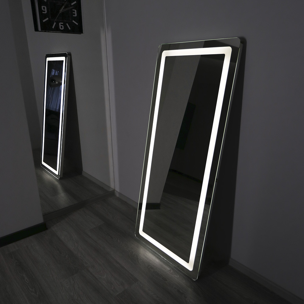 Зрістове настінне дзеркало з LED-підсвіткою 170×80 см ЛЕД