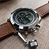 Чоловічий військовий годинник AMST армійський, протиударний АМСТ на шкіряному ремінці Original, фото 5