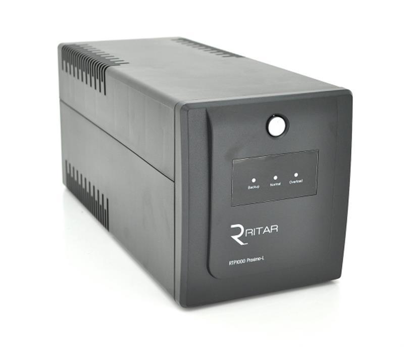 ДБЖ Ritar RTP1500 Proxima-L 900W, Lin.int., AVR, 4xSchuko, пластик (RTP1500L/05849)