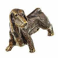 Фігурка бронзова мініатюра Собака Такса