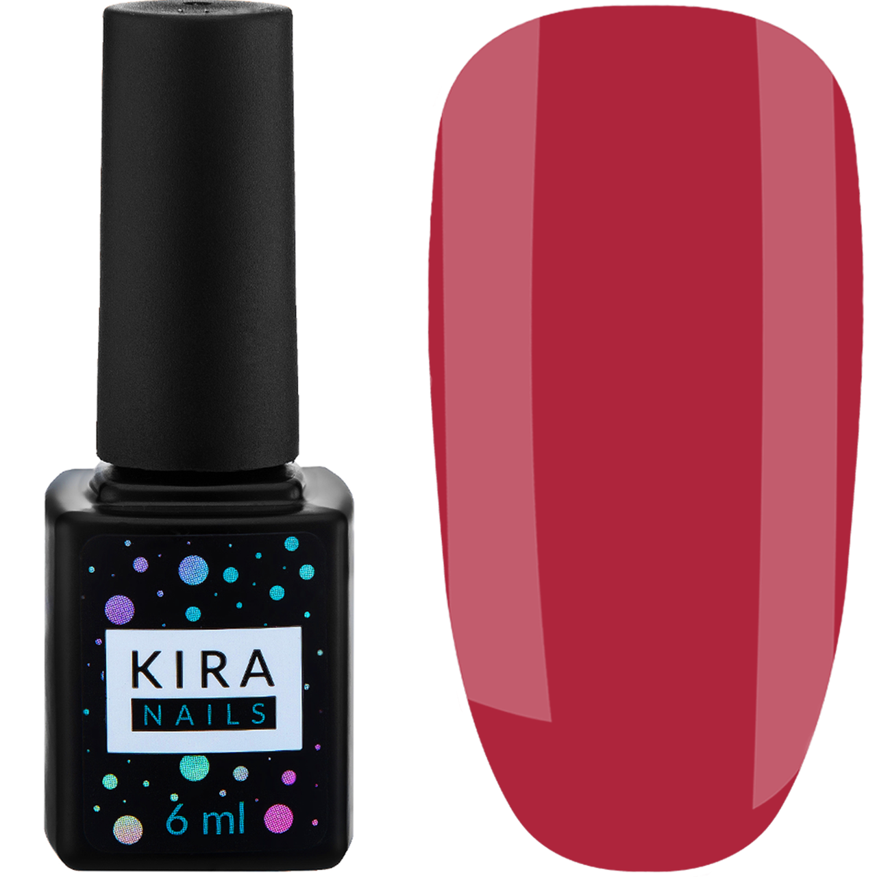 Гель-лак Kira Nails №164, 6 мл малиновий