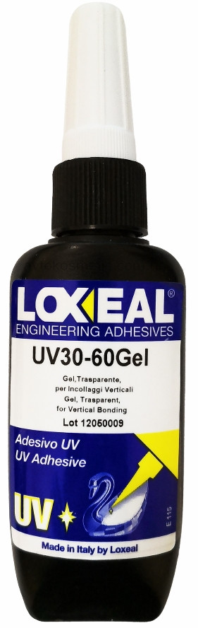 УФ-клей для скла. металу гелеподібний Loxeal 30-60, 50 мл, фото 1