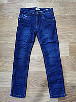 Джинсові штани утеплені для хлопчиків оптом, Goloxy, 134-164 рр., Арт. MQ6891, фото 2