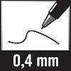 Ручка перманентна STABILO OHPen permanent S 0.4 мм чорна, фото 3