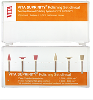 Полировальные клинические инструменты VITA SUPRINITY Набор содержит по 1шт: розовая головка, розовая линза,