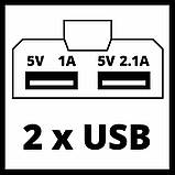 Зарядний пристрій USB акумуляторний Einhell TE-CP 18 Li USB - Solo (4514120), фото 9