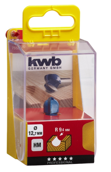 Фреза галтельна 12,7 мм, KWB (755820), фото 1