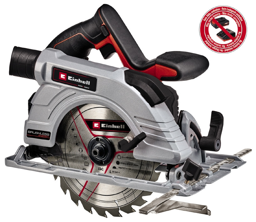 Пила циркулярна акумуляторна Einhell TP-CS 18/190 Li BL - Solo (4331210)