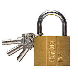 Замок навісний "Eusam" "Gusam" Золотий