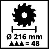 Пила торцева Einhell TC-MS 216 (4300370), фото 7