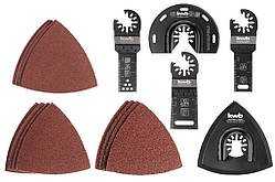 Набір насадок і шліфбумагой для фрезера, 17 шт, KWB (708950)