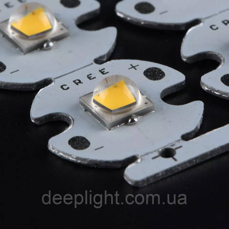 Світлодіод 16 мм CREE 10 W 3000 K жовтий для ліхтарів, фар, світильників, фото 1