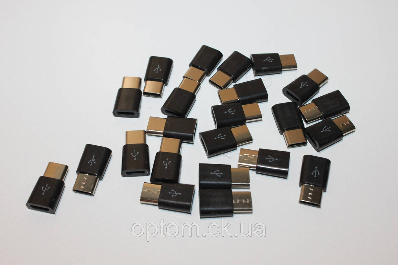 Перехідник microUSB на Type-C Black