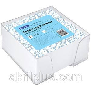 Купить Куб пластиковый для бумаги 90*90*45 мм прозрачный, цена 65 ...