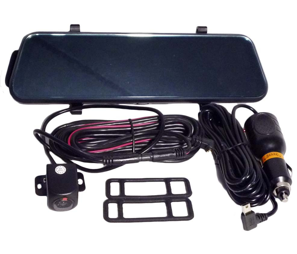 Відео реєстратор дзеркало з двома камерами DVR L 203 1080P touchscreen 12''
