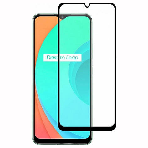 Захисне скло 6D для Realme C11 2020 Black, фото 1