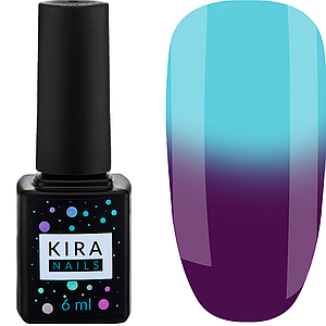 Гель лак Kira Nails Termo №17, 6 мл в холоді яскравий фіолетовий при блакитний