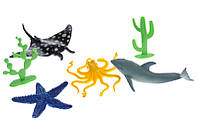 Набор морских животных ,рыб и растений HY5-004A