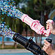 Кулемет мініган WJ 950 машинка-генератор мильних бульбашок BUBBLE GUN BLASTER,Золотий, фото 6