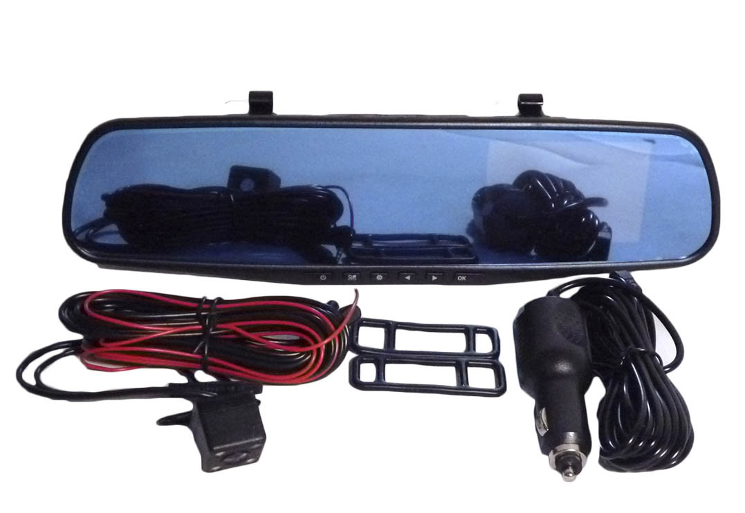 Відео реєстратор дзеркало з двома камерами DVR L 9000