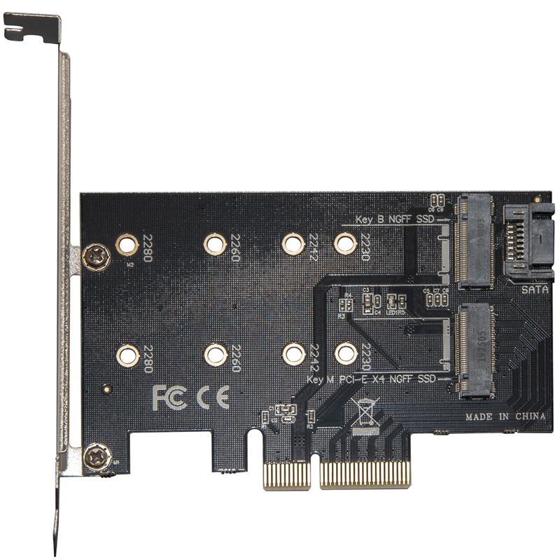 Контроллер Frime (ECF-PCIEtoSSD001.LP) PCI-E-M.2 (B&M Key) NGFF