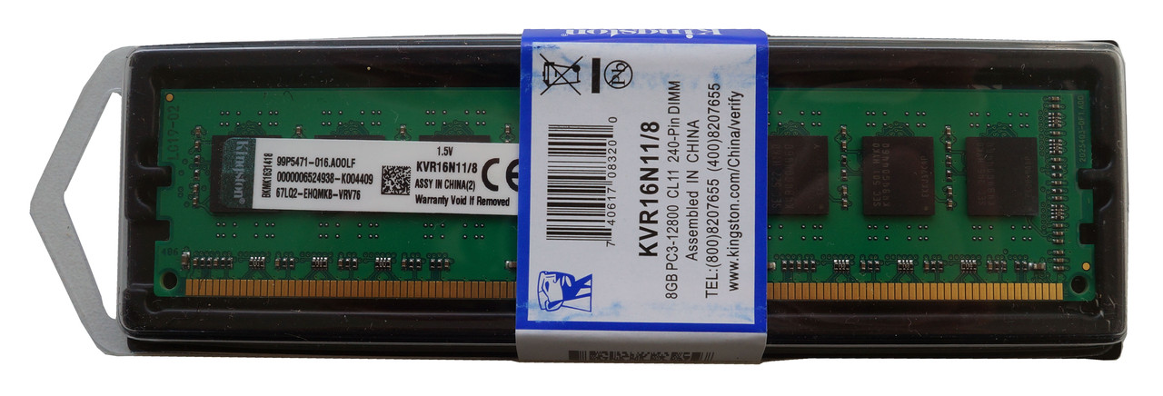 DDR3 8Gb 1600MHz Оперативна пам' ять (KVR16N11/8) PC3-12800 8 ГБ (ID ...