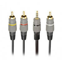 Новинка Кабель мультимедийный 3.5 Jack (4pin) to 3RCA 1.5m Cablexpert (CCAP-4P3R-1.5M) !