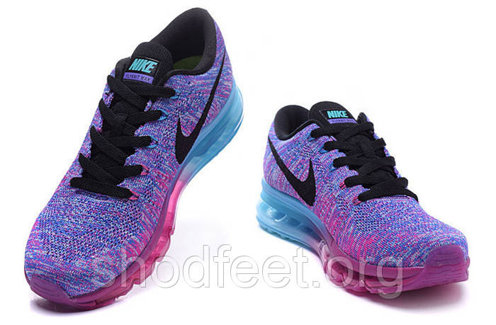 Nike Air Max 2014 Flyknit Rosa Blue ID 227885163