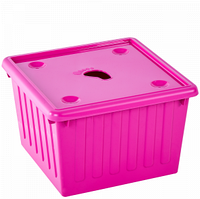 Ёмкость для хранения вещей и игрушек, 25л Тёмно-розовый