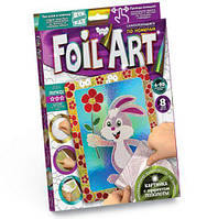 Аппликация цветной фольгой Danko Toys Foil Art Зайчик FAR-01-07