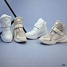 Жіночі бежеві зимові черевики з липучкою  36 та 41 р-ри, фото 3