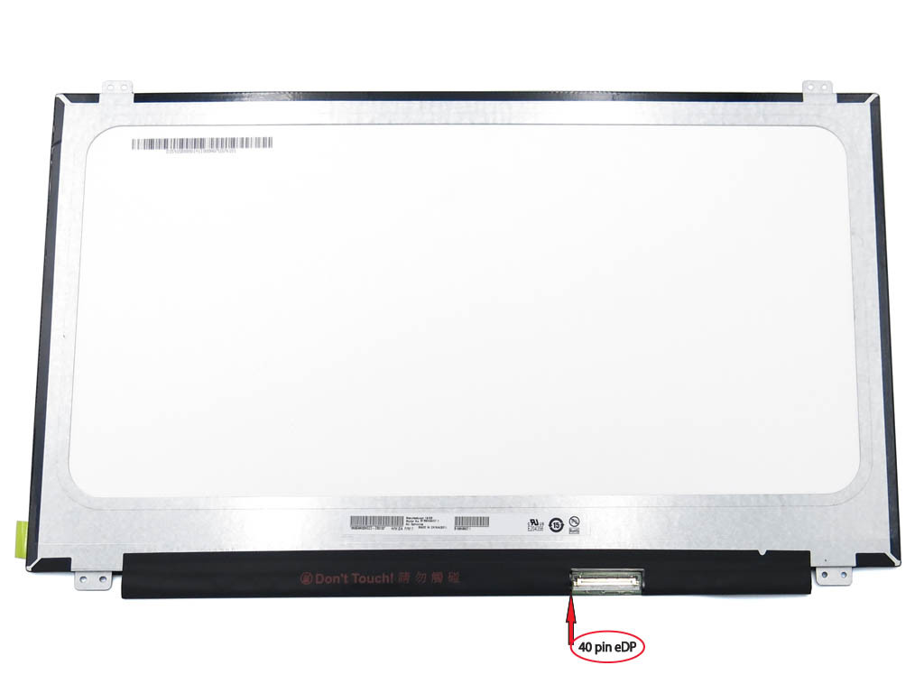 Матрица 15.6 Slim eDP (1920*1080, IPS, 144Hz, 40pin справа, ушки сверху-снизу) AUO B156HAN07.1, матовая.