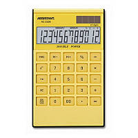Калькулятор Assistant AC-2326 12-розрядний 183*107*15мм жовтий