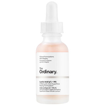 Пілінг з молочної і гіалуронової кислотою The Ordinary Lactic Acid 5% + HA 30 мл