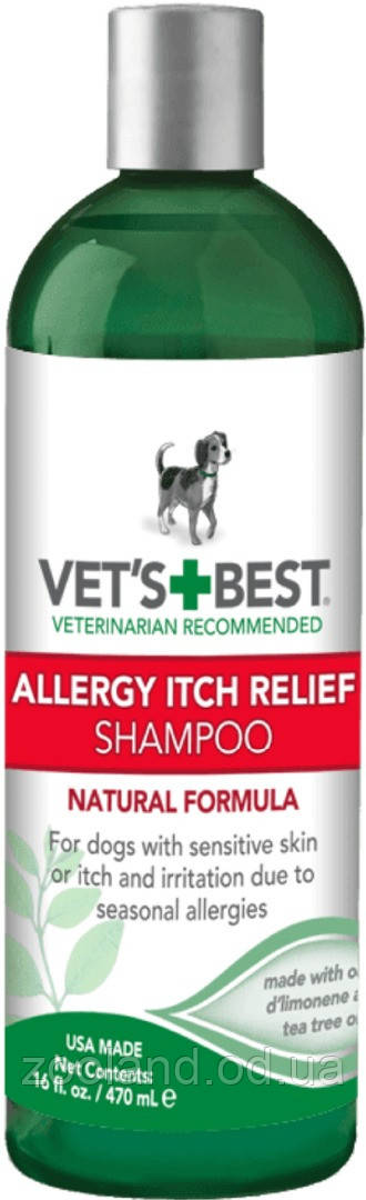 Vb10345 Vet's Best Allergy Itch Relief Шампунь у разі алергії для собак, 470 мл