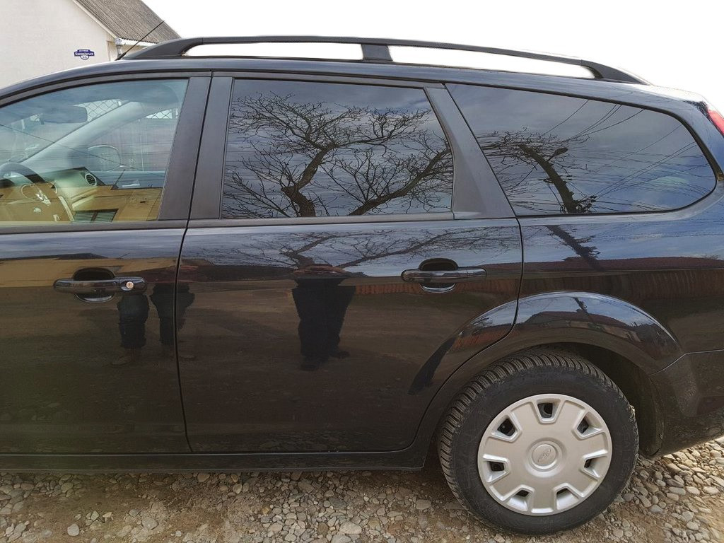 Алюмінієві рейлінги (Caravan, Чорні) для Ford Focus II 2005-2008 рр від VLF комп., фото 1