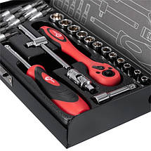 Набір інструментів 1/4", 28 од. (гол. 4-13 мм, біти 11 од.) INTERTOOL ET-6028, фото 5