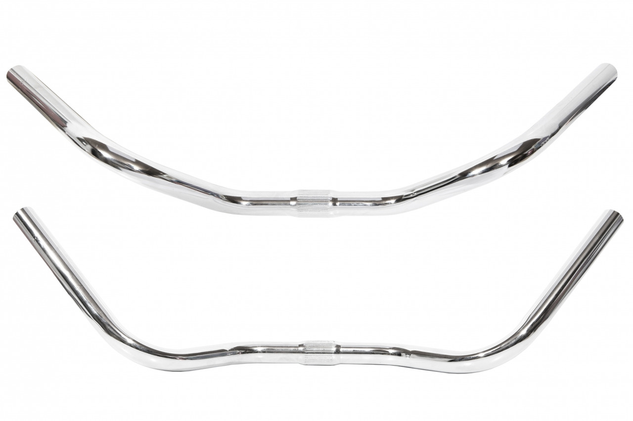 Кермо сталь 25.4 L590 підйом:70mm срiблястий