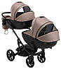 Коляска 2 в 1 для двійні Bair Next DUO Soft 03 темний капучино, фото 6