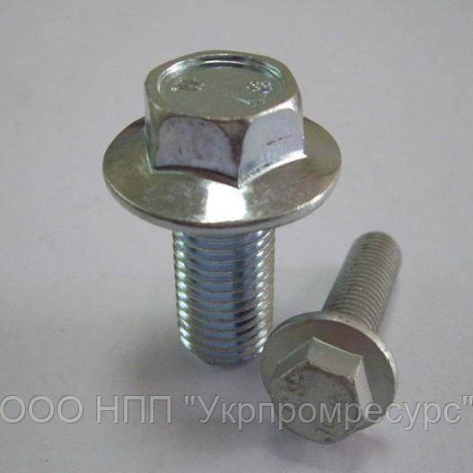Болт DIN 6921 М16х60 кл. пр 10.9 оц з фланцем