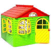 Детский игровой пластиковый домик со шторками Doloni для детей А7433-2