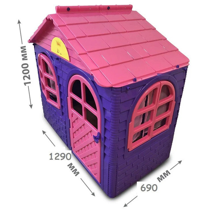 Детский игровой пластиковый домик со шторками Doloni для детей А7437-2 - фото 8 - id-p1484892242