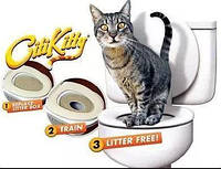 Туалет для котов CitiKitty, лоток для приучения кошки к унитазу.