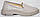 Розмір 39 - стопа 25,5 сантиметра  Жіночі демісезонні шкіряні лофери на платформі, бежеві, фото 6