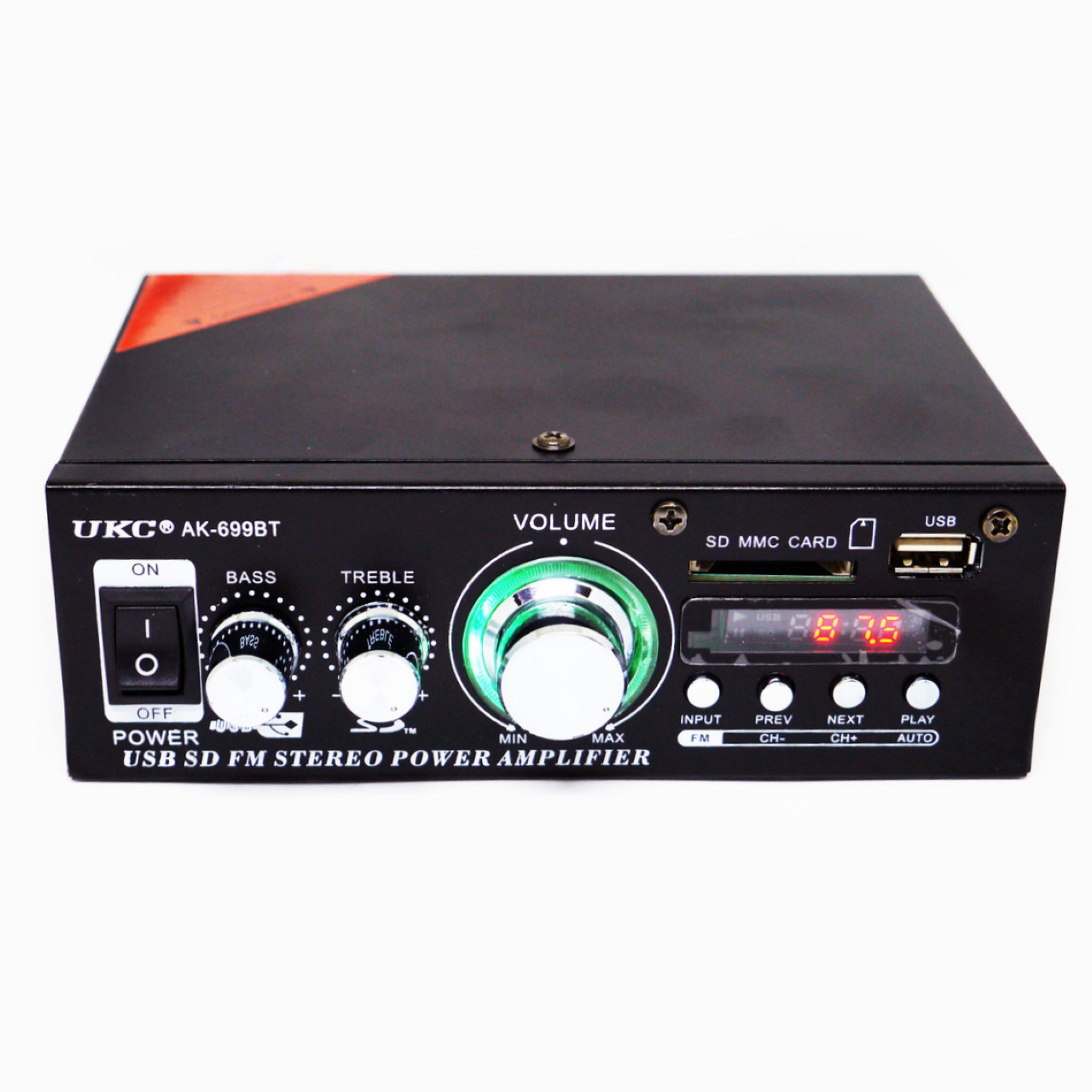 Підсилювач звуку UKC AK-699BT USB Bluetooth потужний 2х канальний підсилювач з блютузом для будинку, фото 1